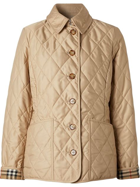 burberry quilted thermoregulated coat|burberry check diamond quilted coat.